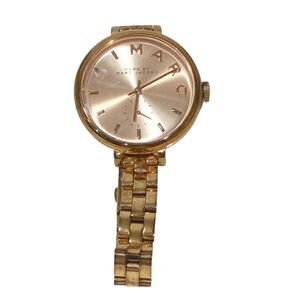 Marc Jacobs MBM3363 Sally Champagne Dial Gold Tone Stainless Steel Women's Watch